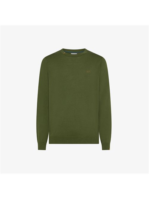 Maglia in cotone verde scuro SUN 68 | K36101/37